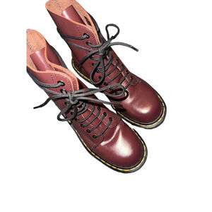 Dr. Martens Burgundy 1919 Lace Up Boots Size 7 Steel toe